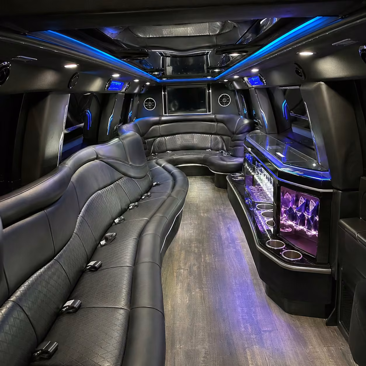 hummer limo inside